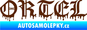Samolepka Ortel hnědá