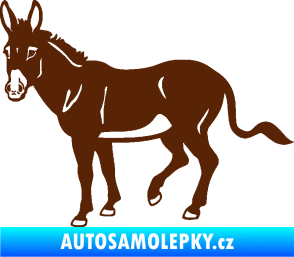 Samolepka Osel 003 levá hnědá
