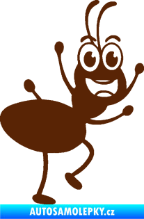 Samolepka Pan mravenec pravá hnědá