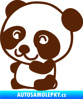 Samolepka Panda 002 levá hnědá