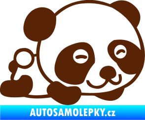 Samolepka Panda 003 pravá hnědá