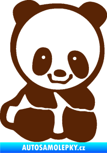 Samolepka Panda 009 pravá baby hnědá