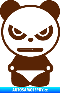 Samolepka Panda boy hnědá
