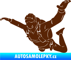 Samolepka Parašutista 004 levá hnědá
