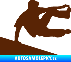 Samolepka Parkour 001 pravá hnědá