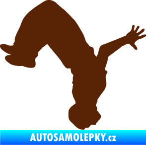 Samolepka Parkour 003 pravá hnědá