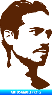 Samolepka Paul Walker 004 pravá hnědá