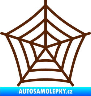 Samolepka Pavučina hnědá