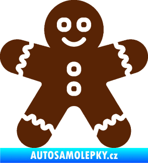 Samolepka Perníček 001 hnědá
