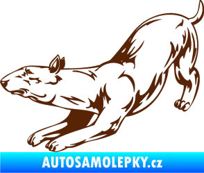 Samolepka Pes 009 levá hnědá