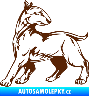 Samolepka Pes 011 levá hnědá