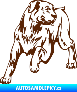 Samolepka Pes 020 levá hnědá
