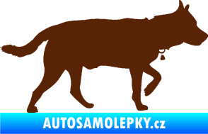 Samolepka Pes 121 pravá německý ovčák hnědá