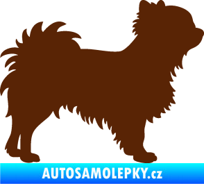 Samolepka Pes 156 pravá čivava hnědá