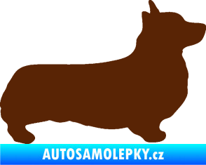 Samolepka Pes 164 pravá Welsh Corgi Pembroke hnědá
