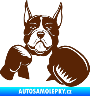 Samolepka Pes 183 pravá boxer hnědá