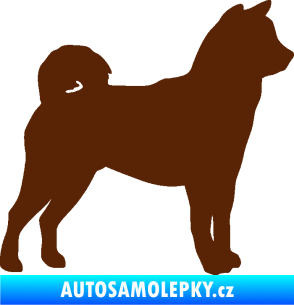 Samolepka Pes 191 pravá Shiba - Inu hnědá