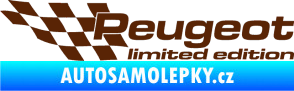 Samolepka Peugeot limited edition levá hnědá