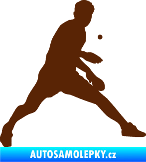 Samolepka Ping pong 002 pravá hnědá