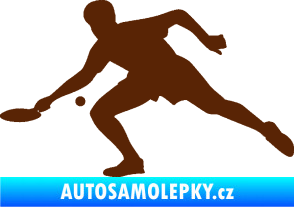 Samolepka Ping pong 001 levá hnědá
