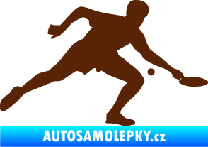 Samolepka Ping pong 001 pravá hnědá