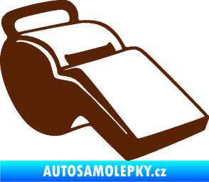 Samolepka Píšťalka 001 pravá hnědá