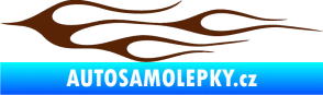 Samolepka Plameny 002 hnědá
