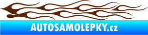 Samolepka Plameny 005 hnědá
