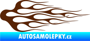 Samolepka Plameny 008 hnědá
