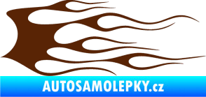 Samolepka Plameny 018 hnědá