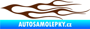 Samolepka Plameny 021 hnědá