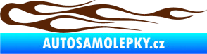 Samolepka Plameny 024 hnědá