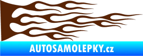 Samolepka Plameny 030 hnědá