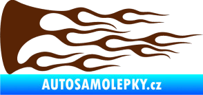 Samolepka Plameny 039 hnědá