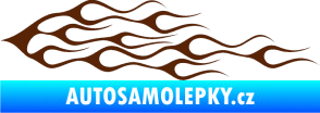 Samolepka Plameny 052 hnědá