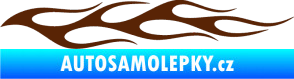 Samolepka Plameny 054 hnědá
