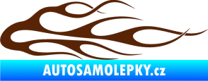 Samolepka Plameny 055 hnědá