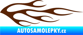 Samolepka Plameny 058 hnědá