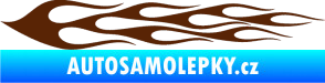Samolepka Plameny 061 hnědá