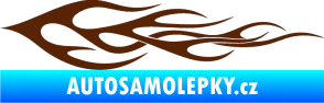 Samolepka Plameny 062 hnědá