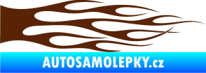 Samolepka Plameny 069 hnědá