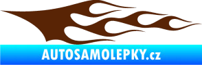 Samolepka Plameny 076 hnědá