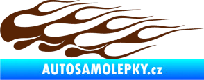 Samolepka Plameny 091 hnědá