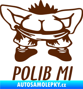 Samolepka Polib mi hnědá