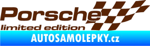 Samolepka Porsche limited edition pravá hnědá