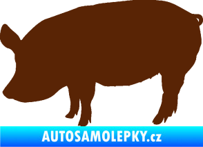 Samolepka Prase 001 levá hnědá