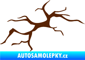 Samolepka Prasklina 001 hnědá