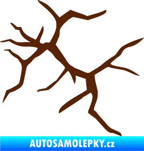 Samolepka Prasklina 007 hnědá