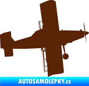 Samolepka Práškovací letoun Čmelák pravá hnědá