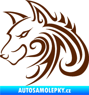 Samolepka Predator tattoo 001 levá hnědá
